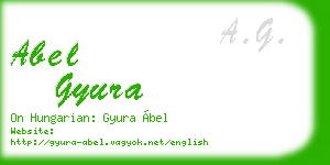abel gyura business card